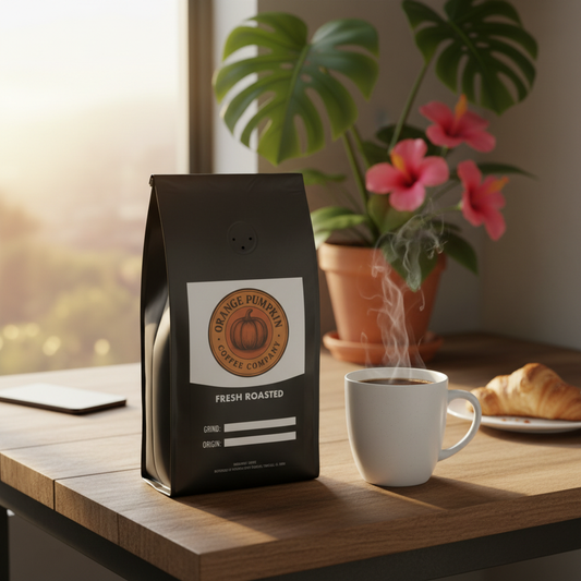 Bali Blue premium coffee beans from Kintamani Bali with dark chocolate molasses and brown sugar notes roasted medium-dark
