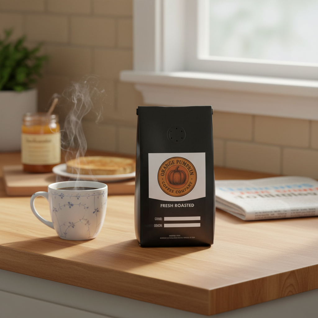 Honduras coffee beans medium-dark roast with caramel, spice, and brown sugar notes
