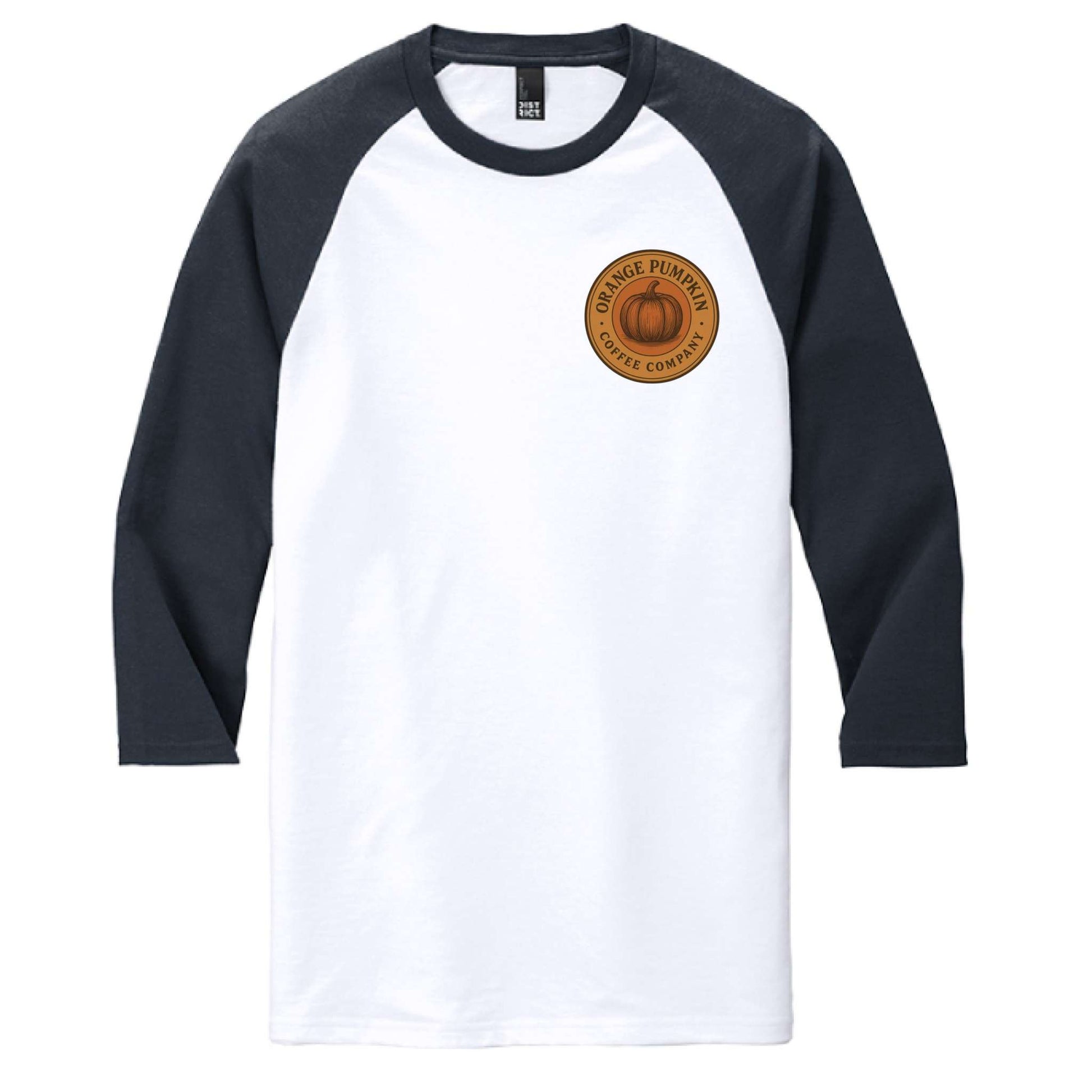 OPCC Half Sleeve Crew District DM136 3/4-Sleeve Raglan shirt with tear-away label and rib knit neck