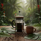 Sumatra coffee beans from Aceh Indonesia medium roast with earthy dark chocolate and dried fruit notes