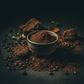 Freshly roasted Sumatra coffee beans with medium roast showcasing dark chocolate, dried fruit, and earthy notes from Aceh, Indonesia